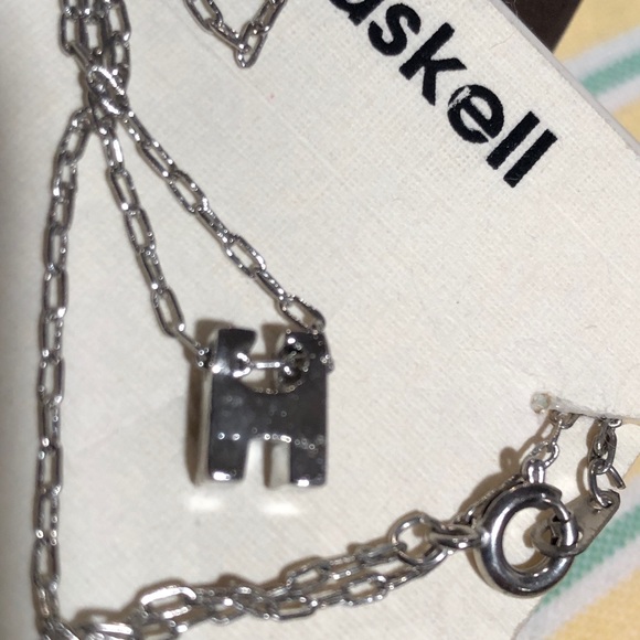 Miriam Haskell crystal initial letter H necklace - Picture 7 of 9